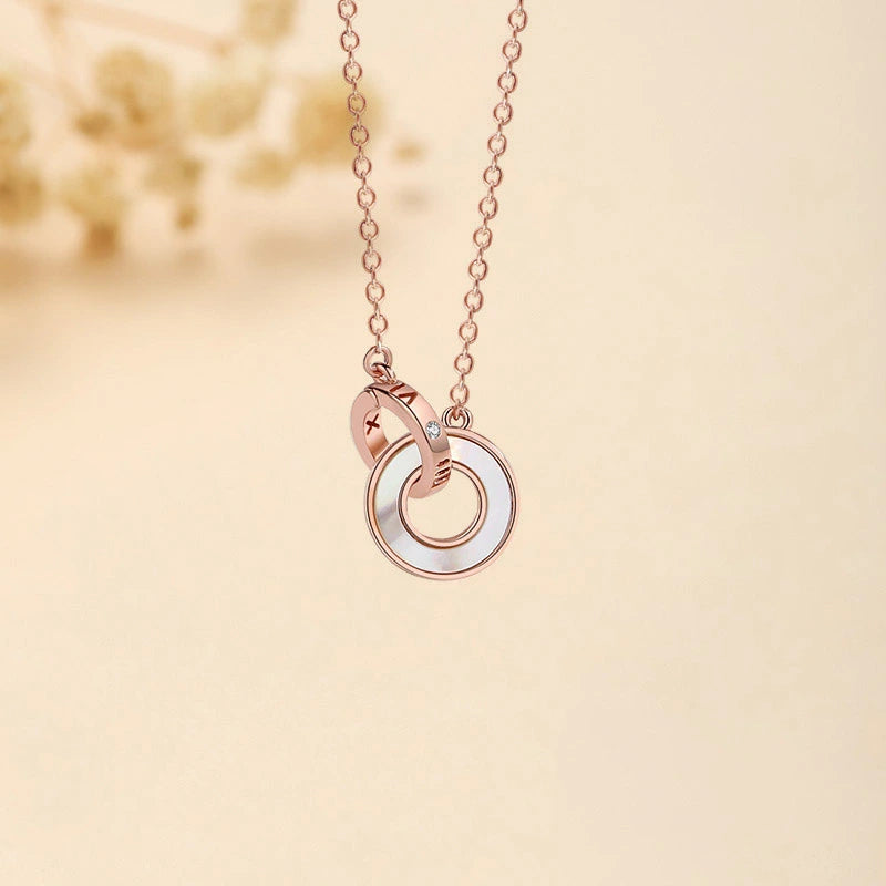 Infinity Couple Necklace "Elegant Eternity" Silver