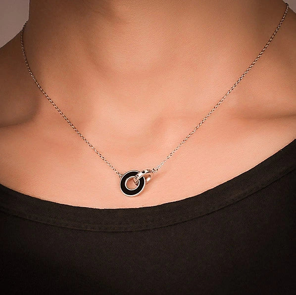 Infinity Couple Necklace "Elegant Eternity" Silver