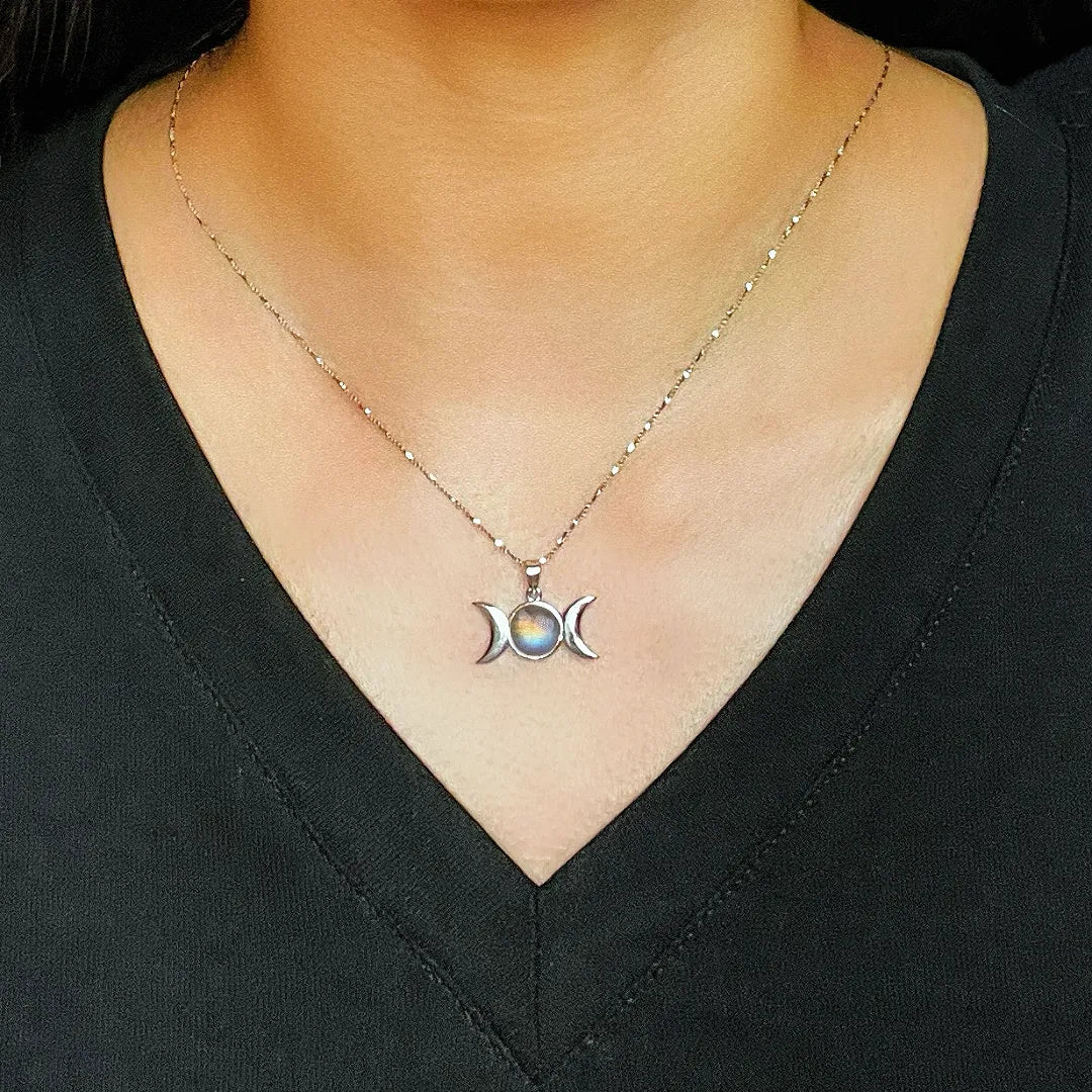 Labradorite Necklace "Lunar Essence" Silver