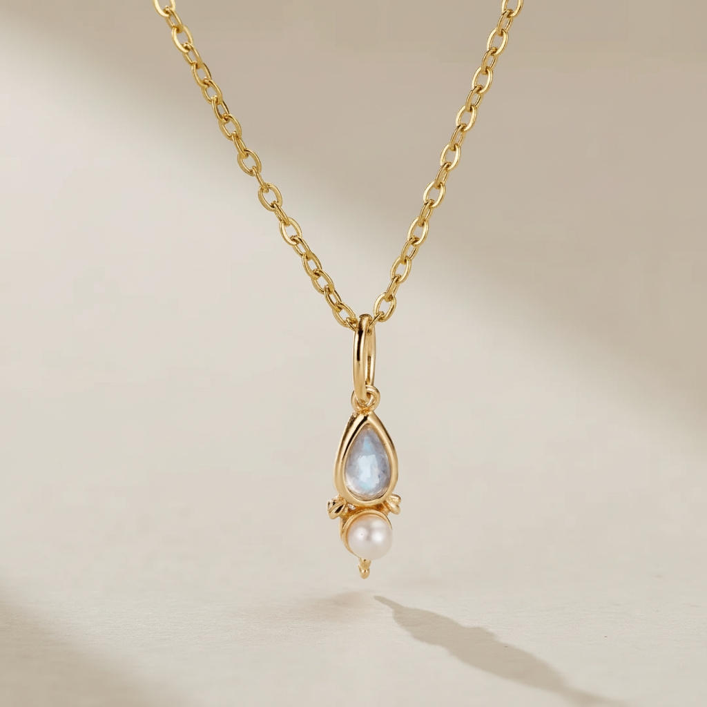 Labradorite Necklace "Atlantis Beauty" Gold-Plated Silver