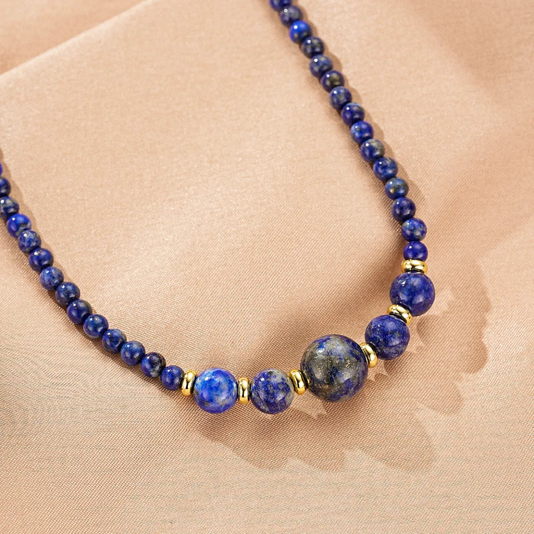 Lapis Lazuli Halskette "Équilibre Doux"