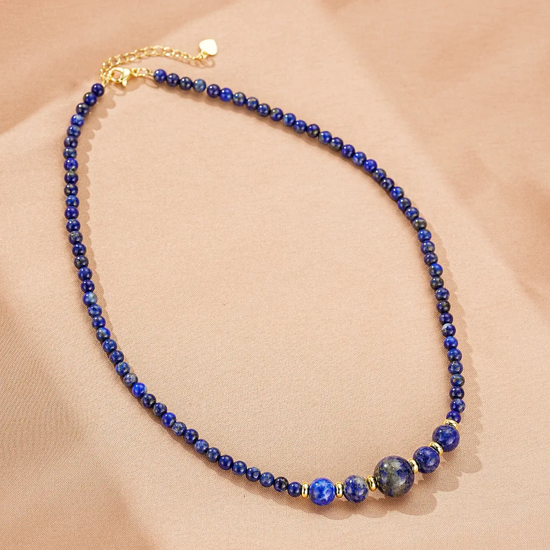 Lapis Lazuli Halskette "Équilibre Doux"