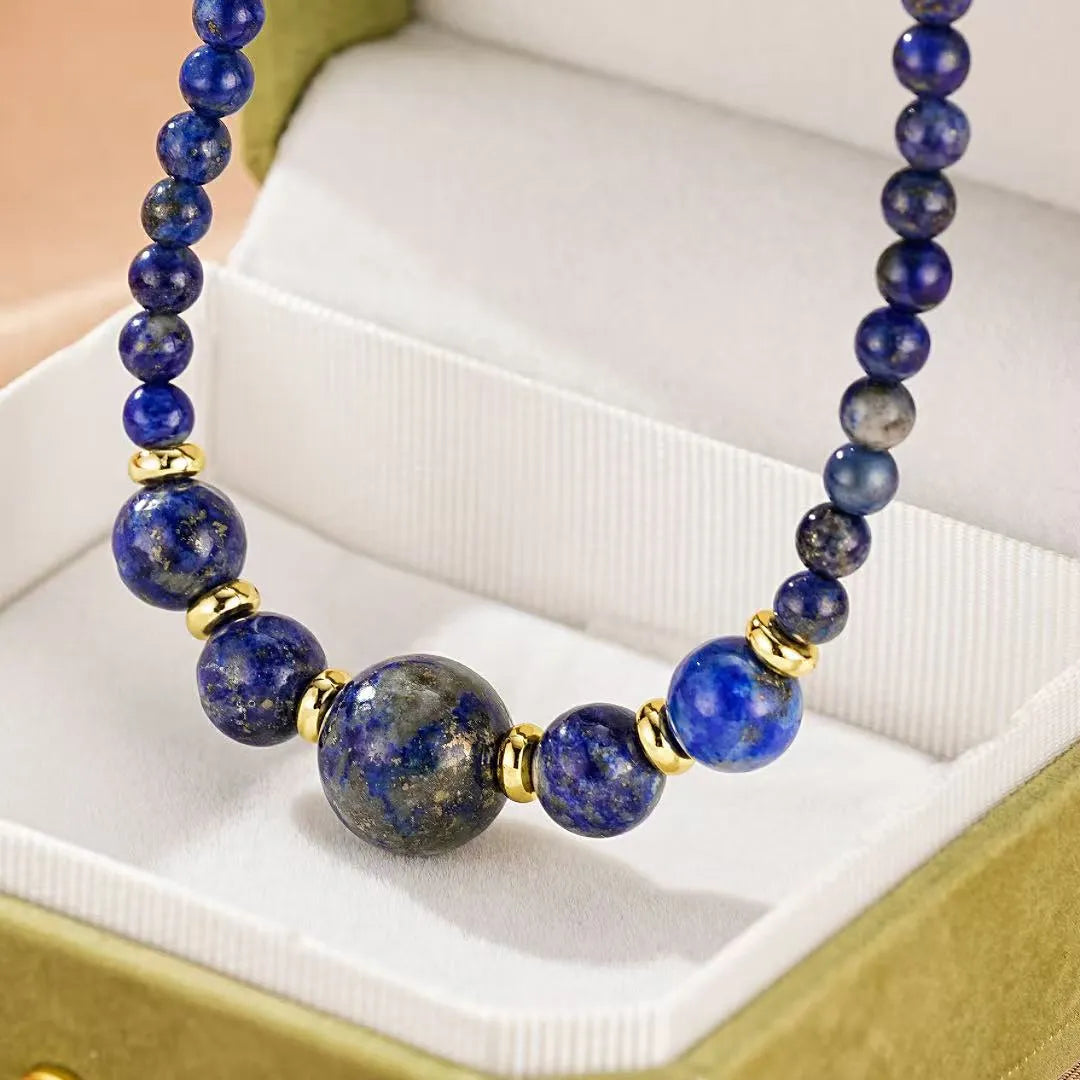 Lapis Lazuli Halskette "Équilibre Doux"