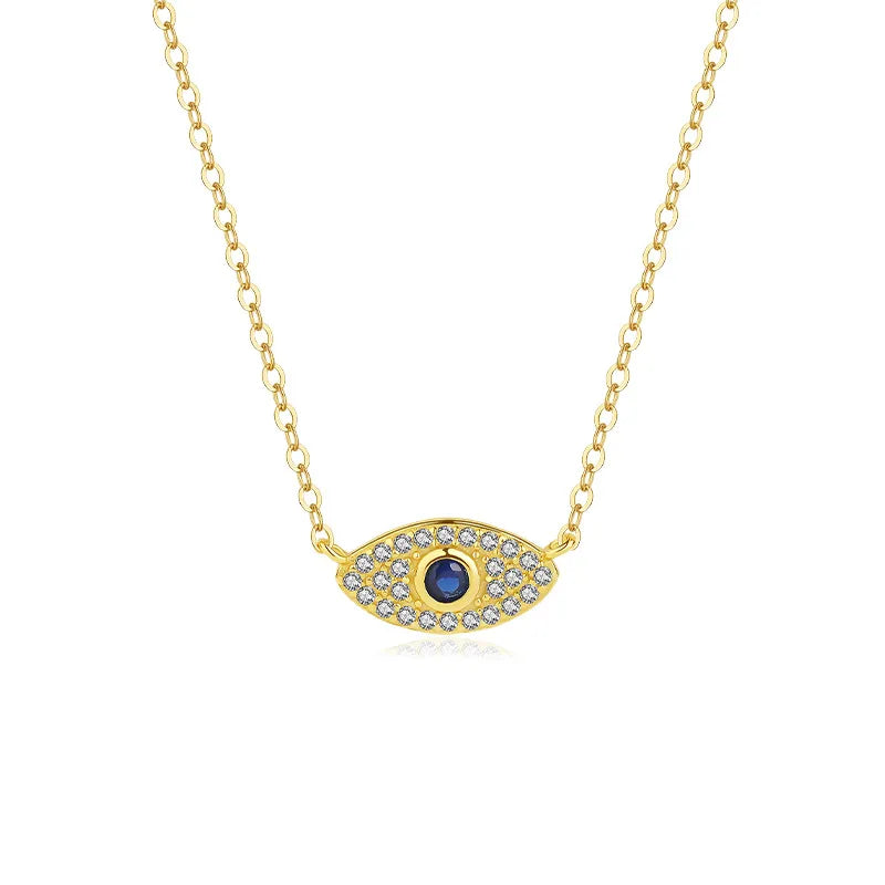 Evil Eye "Protective Charm" Silver Necklace