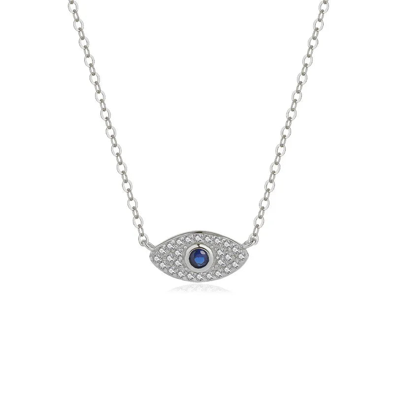 Evil Eye "Protective Charm" Silver Necklace