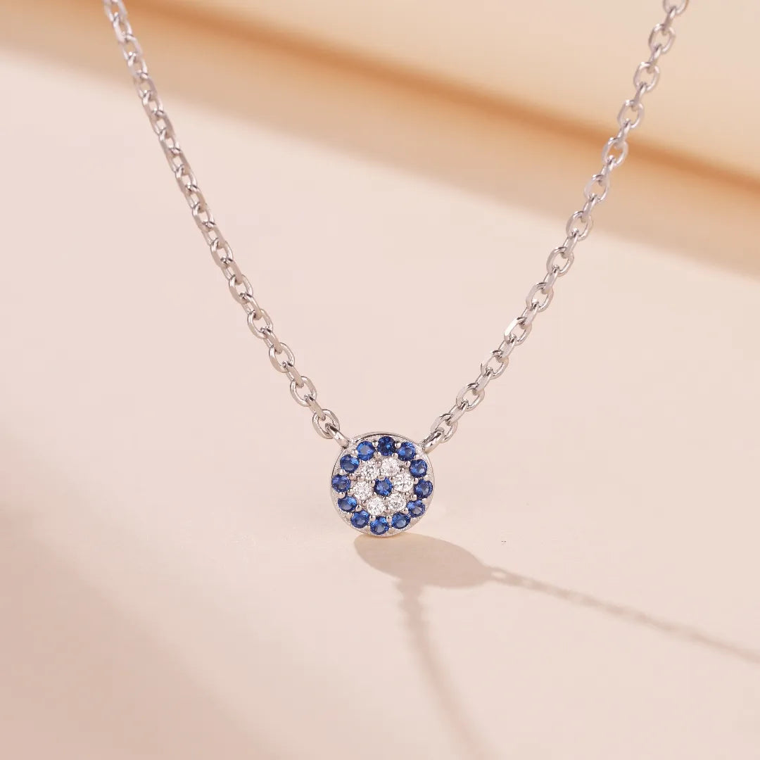 Silver Evil Eye "Charming Guardian" Necklace