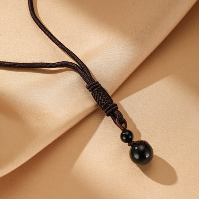 Collier Obsidienne "Boule de Protection"
