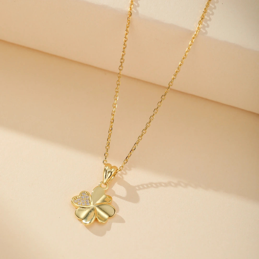 Clovers Necklace "Sweet Luck" Silver