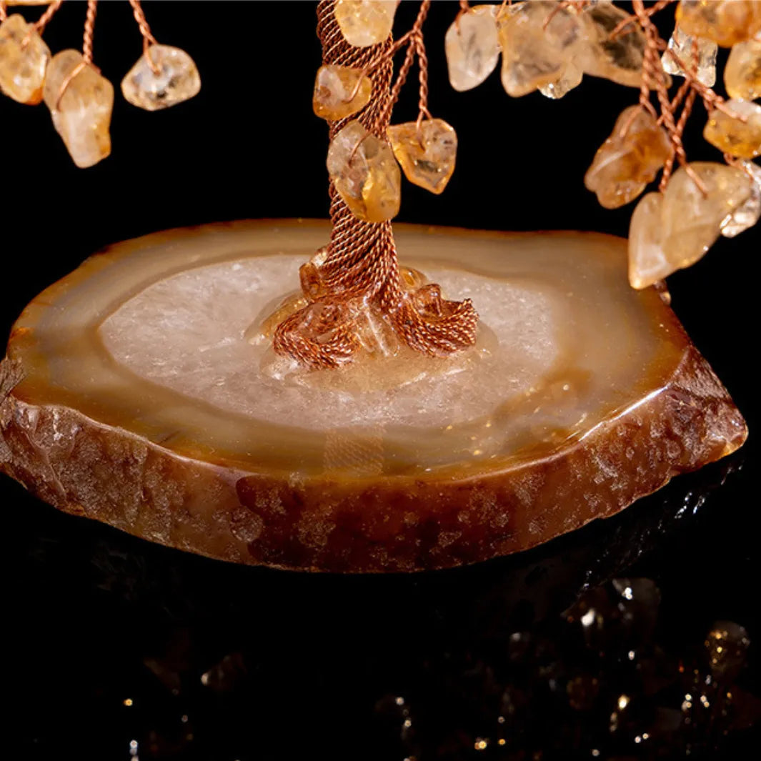 Prospérité - Tree of Life in Citrine and Agate